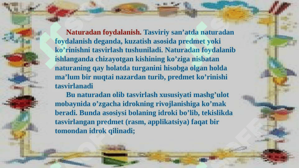 Maktabgacha yoshdagi bolalarni tasviriy faoliyatga o'rgatishning metod va usullari 4