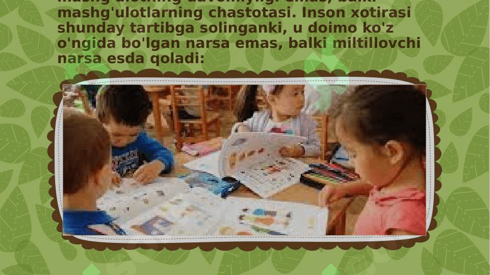 Bolalarni tez o`qishga o`rgatish usullari 6