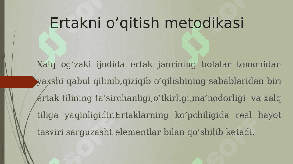 Har xil janrdagi asarlar bilan ishlashning o’ziga xos xususiyatlari 7