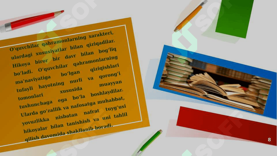 Hikoya janridagi asarni o’qitish metodikasi 8