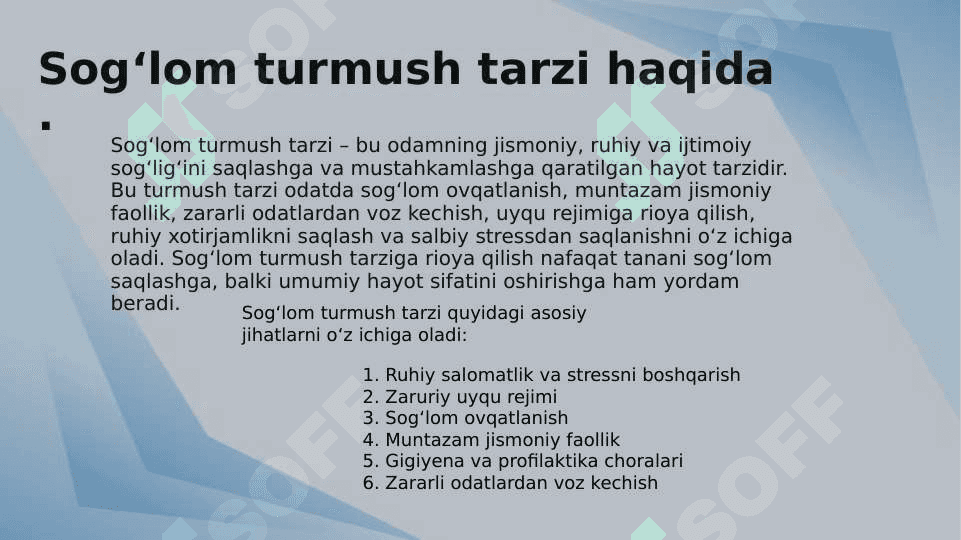 Sog`lom turmush tarzini shakllanitirish bo`yicha o`tkaziladigan tadbirlarda tibbiyot xodimlari etika va deontologiyasi 3
