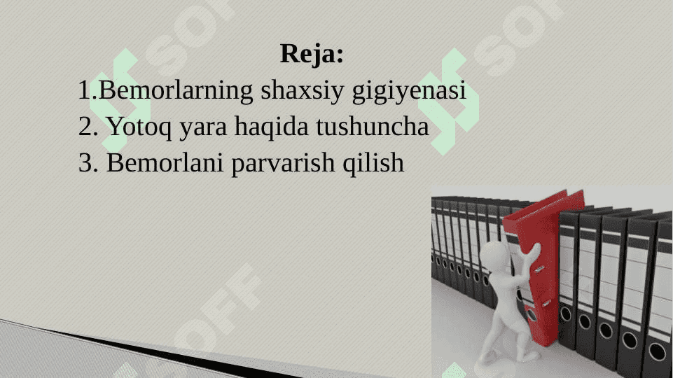 BEMORLARNING SHAXSIY GIGIYENASI 2