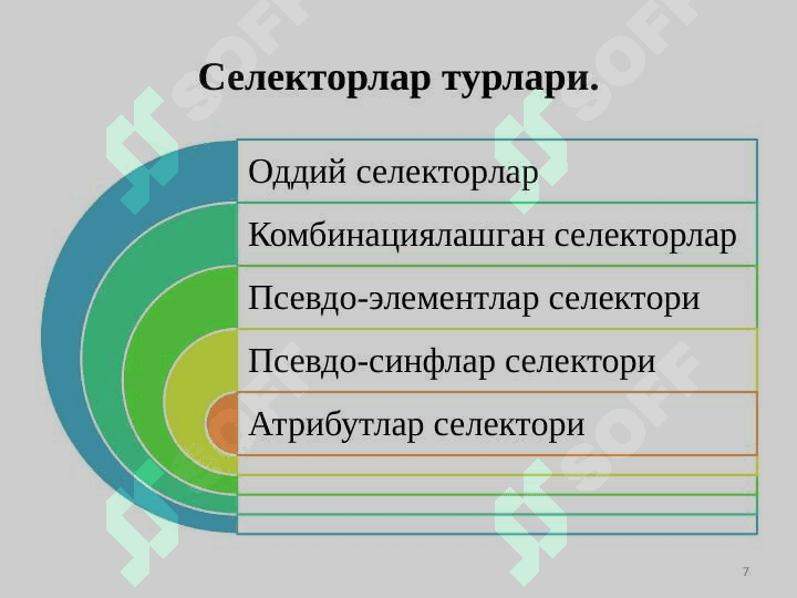 CSS га кириш 7