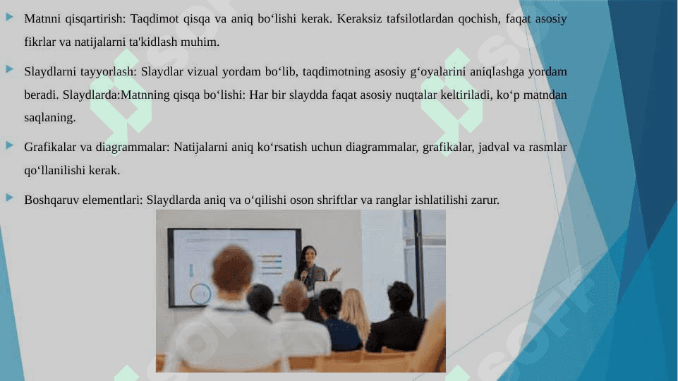 BITIRUV MALAKAVIY ISH HIMOYASI. TAQDIMOTLARNI TAYYORLASHDA UCHUN ZARUR METODIK VA TEXNIK TALABLAR 4