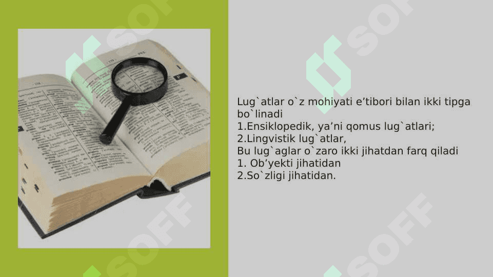 Lug’at turlari va xususiyatlari 4