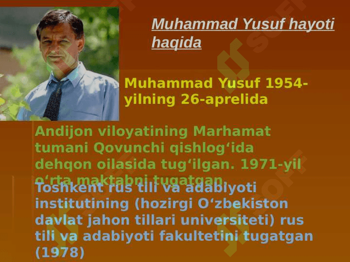 Muhammad Yusufni eslab. 3