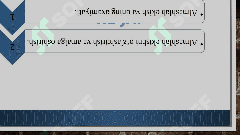Bug’doy – G’o’za almashlab ekish tizimi 2