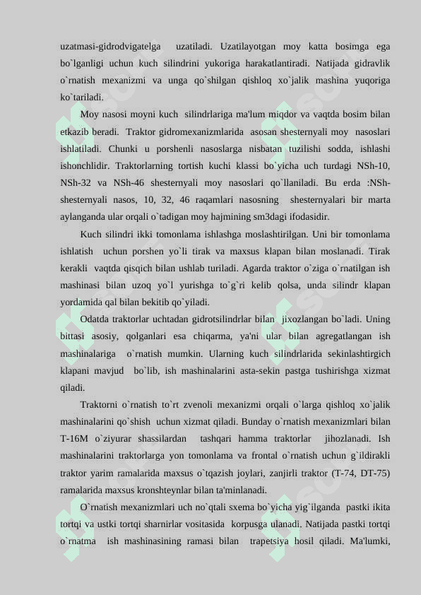 Zamonaviy avtomobillarning gidravlik jixozlari 3