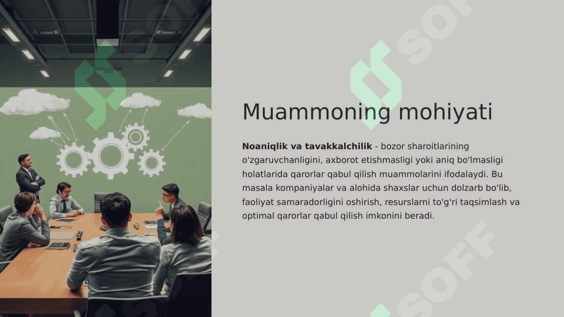 Noaniqlik va tavakkalchilik 3