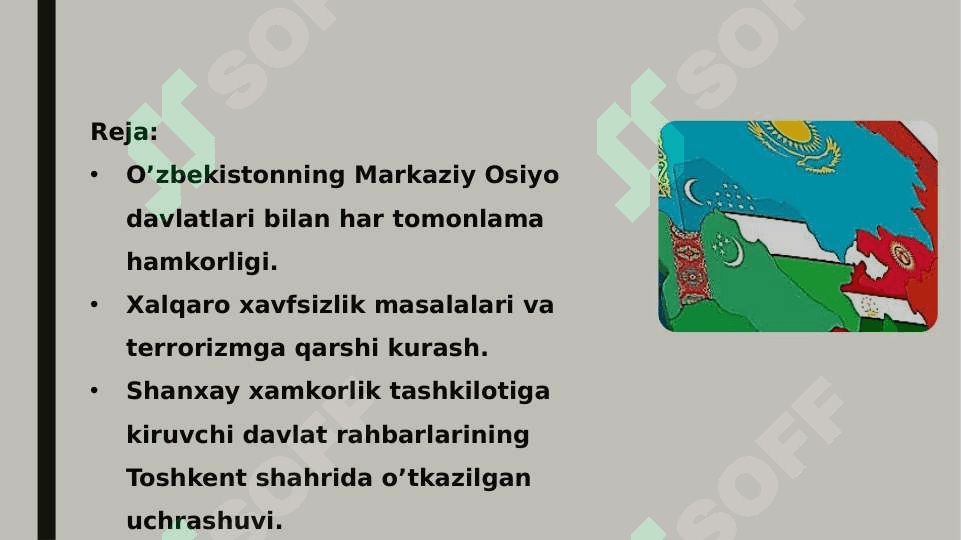 O‘ZBEKISTONNING MARKAZIY OSIYODA TINCHLIK VA BARQARORLIKNI TA‘MINLASHDAGI O‘RNI 2