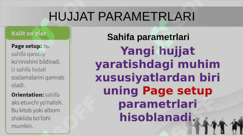 Sahifani formatlash buyruqlaridan foydalanish. Print preview buyrug‘idan foydalanish 3