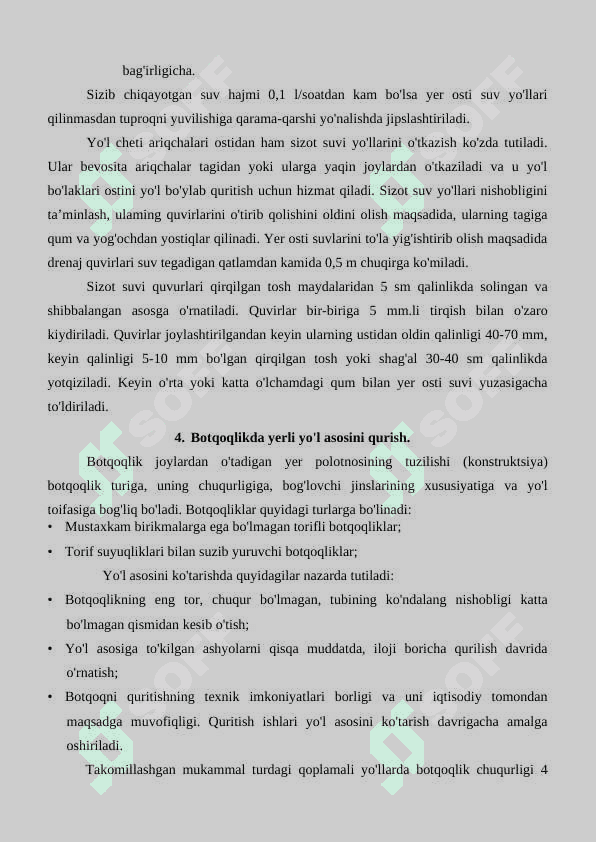 Yer ishlari. Yer ishlari hajmini aniqlash 8