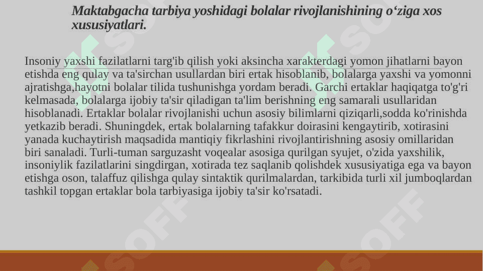 Maktabgacha ta’lim tashkilotlarida tarbiya turlari va shaxs kamolotiga ta’siri 5