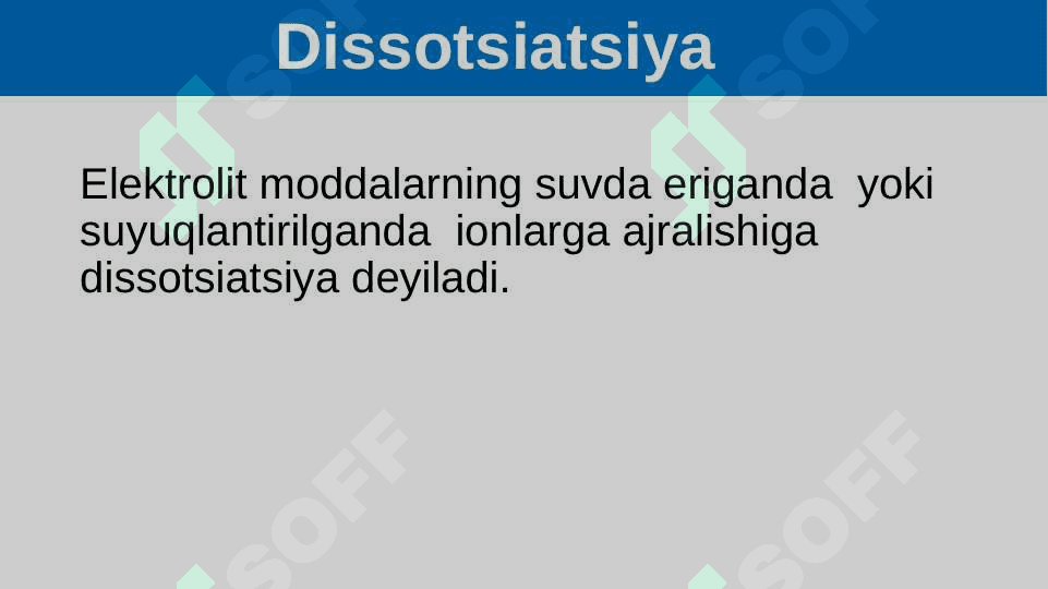 Kuchli va kuchsiz elektrolitlar 4
