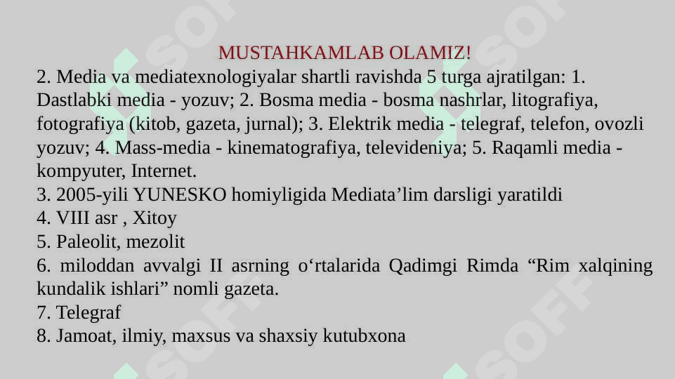 Radio va televideniya –tezkor ommaviy axborot vositasi sifatida 5