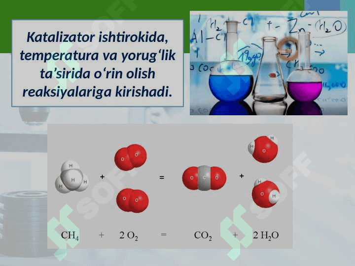 Alkanlarning kimyoviy xossasi. Ishlatilishi 4