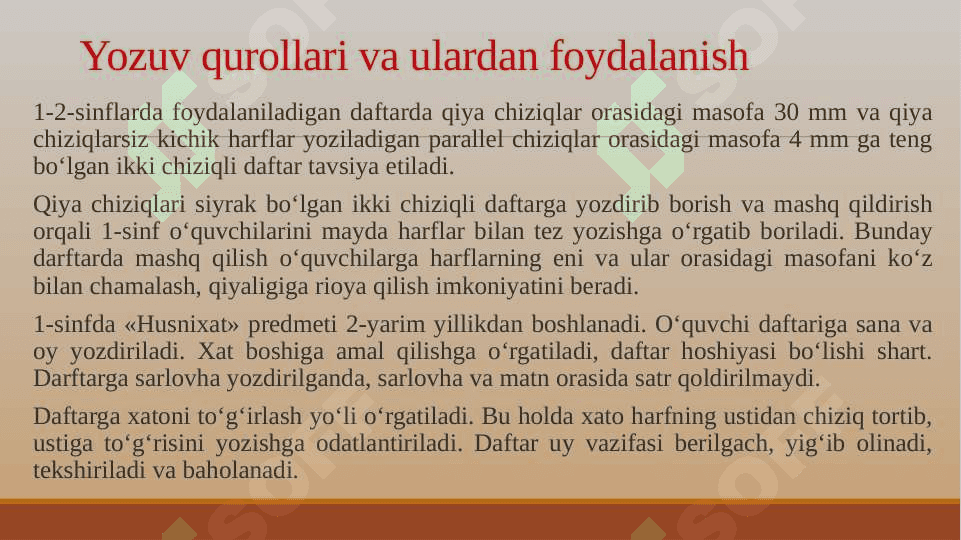 1-4-sinflarda husnixat daqiqlarini rejalashtirish va uning taxlili 8
