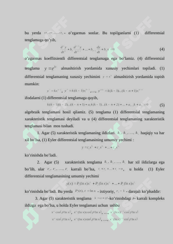 Eylеr tеnglamasi 2