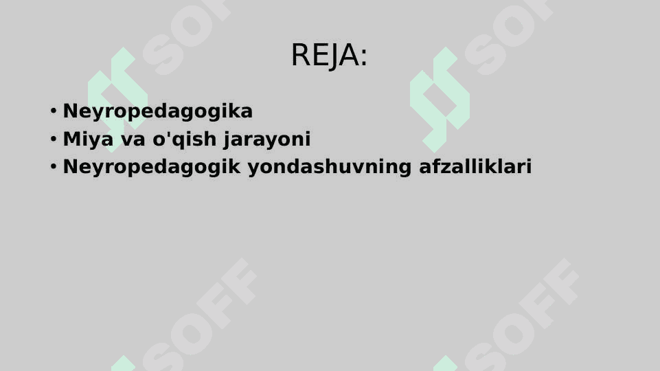 Taʼlim muhitining neyropedagogik tarkibi 2