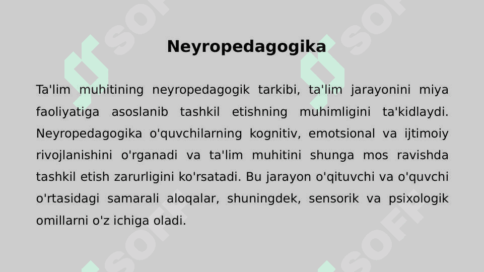 Taʼlim muhitining neyropedagogik tarkibi 3