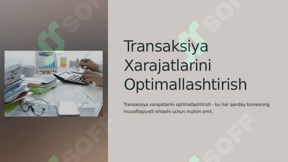 Transaksiya Xarajatlarini Optimallashtirish 3