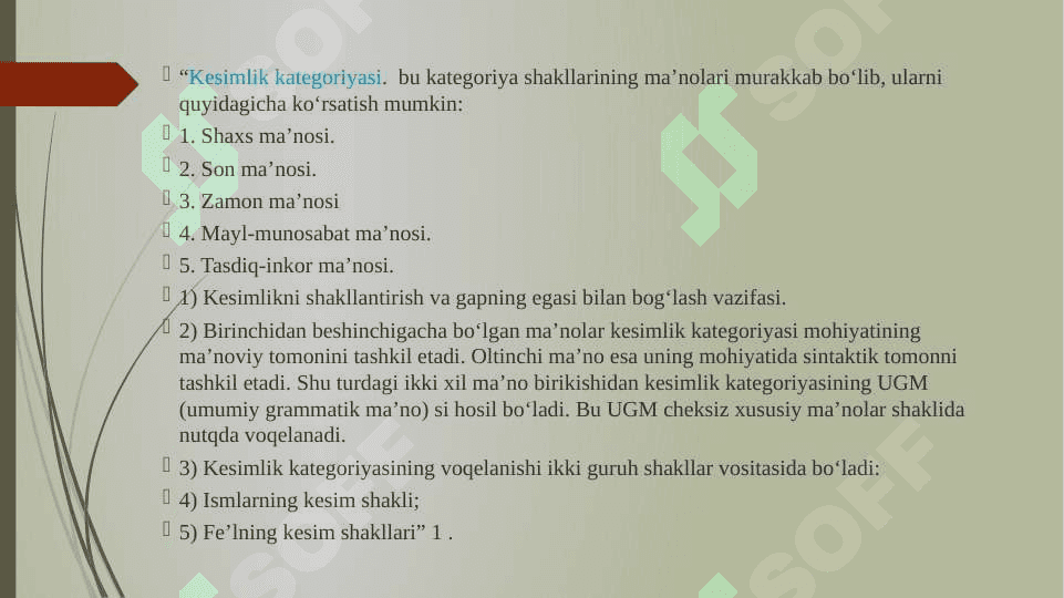 Zamon shakllarining gap qoliplarini kengaytirishi.Sodda gap va uning qoliplari. 2