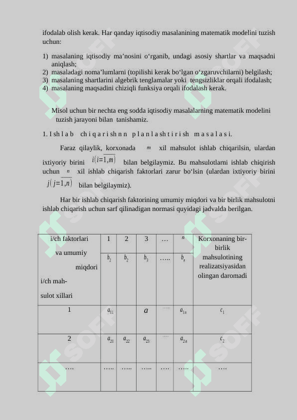IQTISODIY JARAYONLARNING MATEMATIK MODELI 4