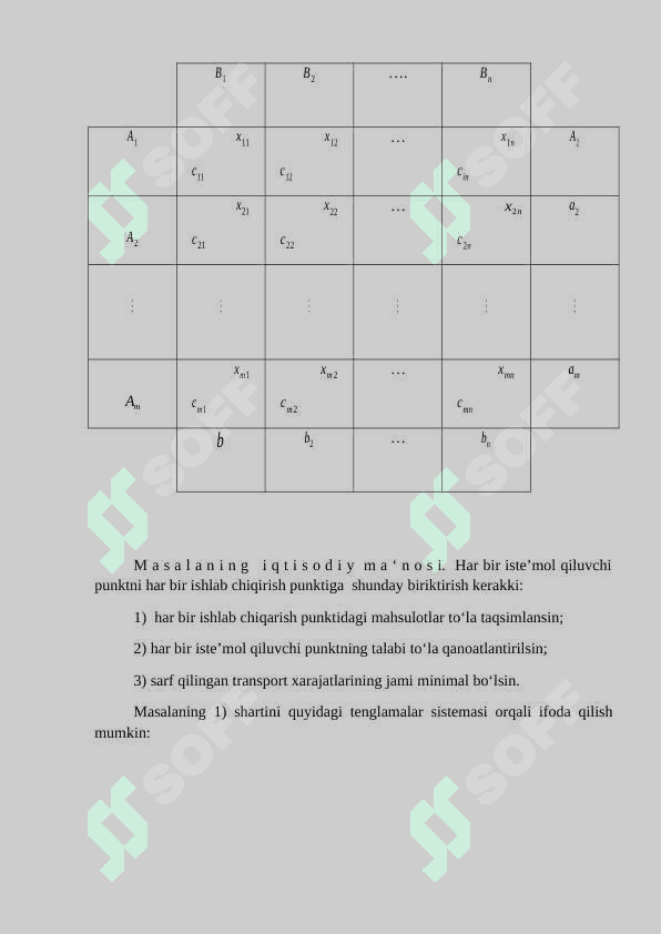 IQTISODIY JARAYONLARNING MATEMATIK MODELI 7