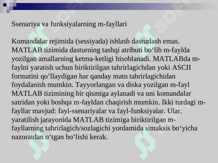 Электр энергетика масалаларини дастурлаштириш усуллари ва воситалари 8
