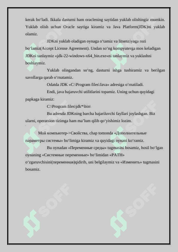 DASTURLASH TILI MUHIT,VOSITALARINI SOZLASH VA UNING SINTAKSISI. ABSTRACTSEQUENTIALLIST SINFIDAN FOYDALANISH."KURS ISHI"" 6