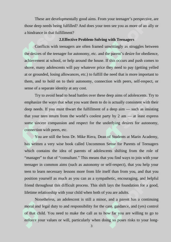 FIND THE SOLUTION TO THE PROBLEMS BETWEEN YOUTH 3