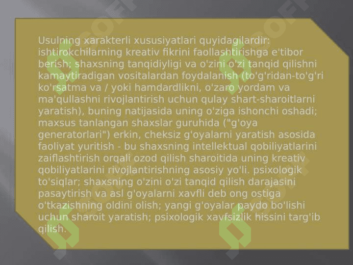 Kreativ pedagogika fanini 6