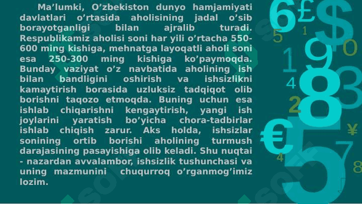 Tabiiy ishsizlik nazariyasi 5