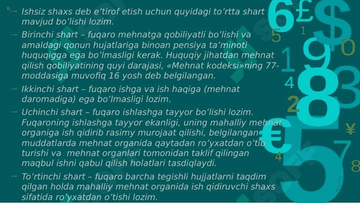 Tabiiy ishsizlik nazariyasi 6