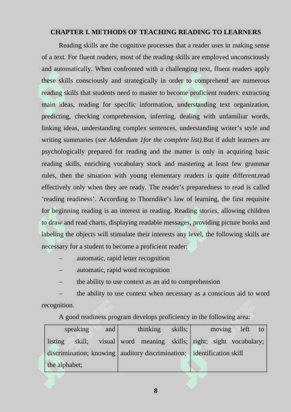 How to improve reading and writing skills in English for young learners 8