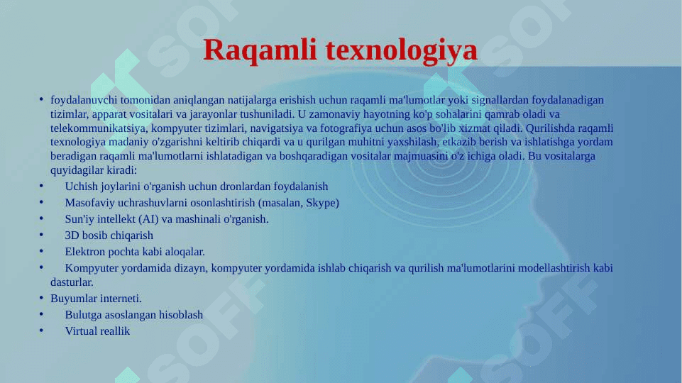 Dunyoda raqamli texnologiyalarning tarqalishi 2