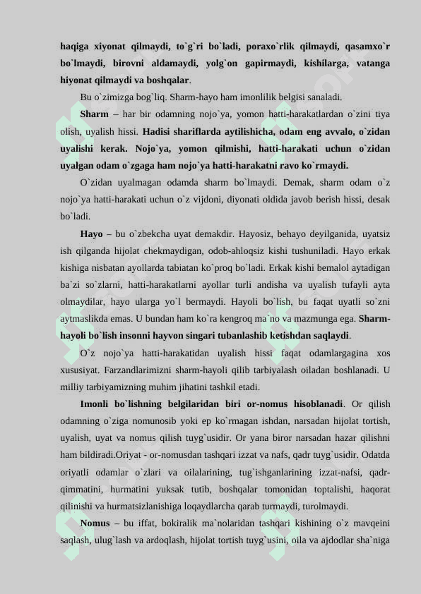 Islom qadriyatlari va ma’rifatining hozirgi davrdagi ahamiyati 8