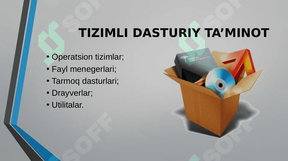 Kompyuterning dasturiy ta’minoti 8