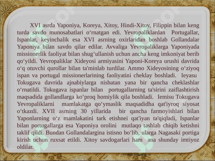 XVII-XVIII asrlarda Sharq 8