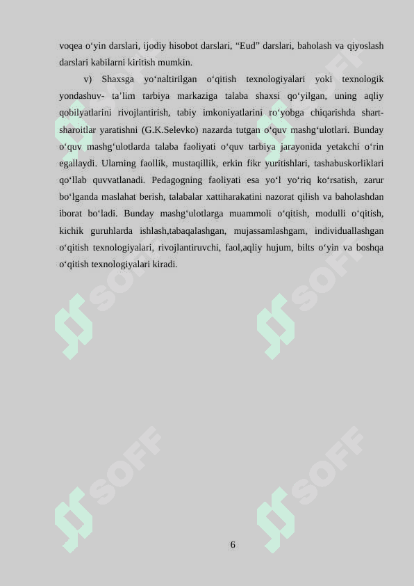OLIY VA PROFESSIONAL TA’LIMDA MUTAXASISLIK FANLARINI O‘QITISH SHAKILLARI 5