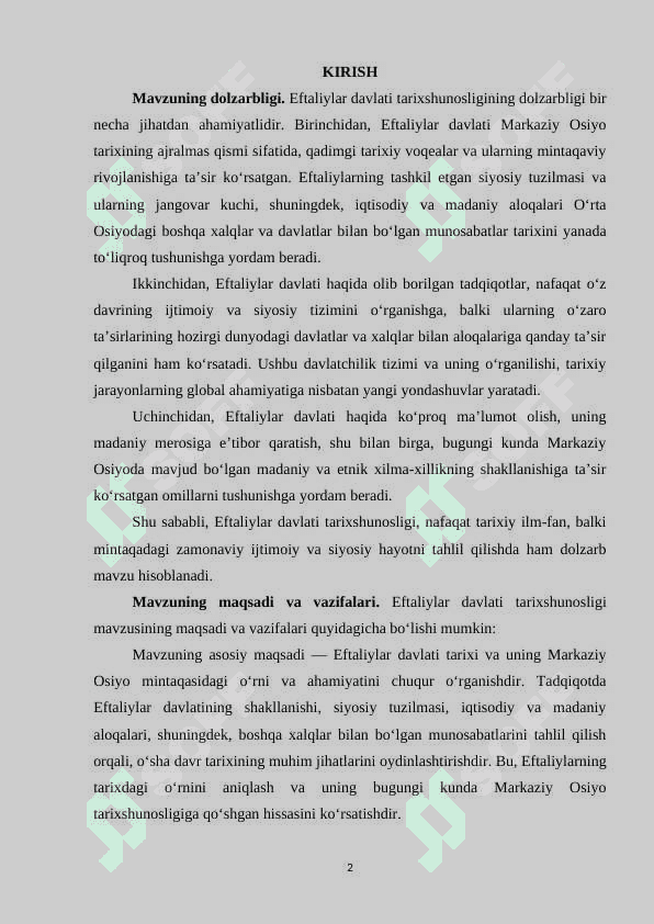 INGLIZ TILLI TADQIQOTLARDA EFTALIYLAR DAVLATI TARIXSHUNOSLIGI 2