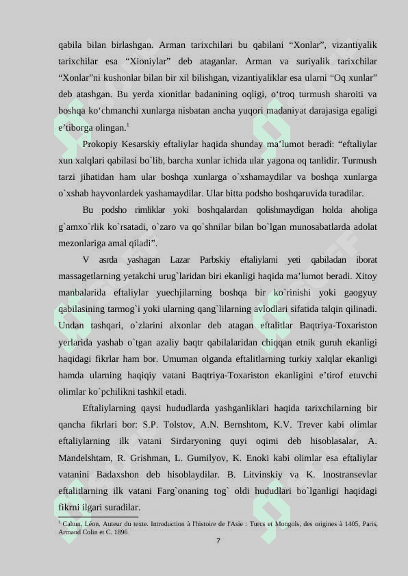 INGLIZ TILLI TADQIQOTLARDA EFTALIYLAR DAVLATI TARIXSHUNOSLIGI 7