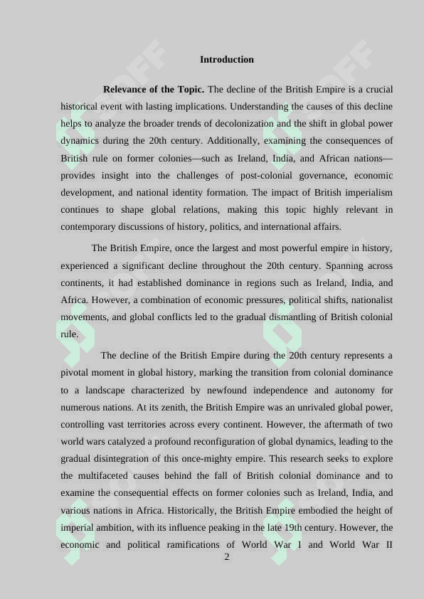 KURS ISHI INGILIZ TILIDAN BRITISH EMPIRE 2