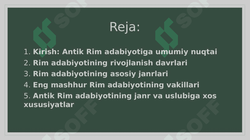Antik davr Rim adabiyoti 2