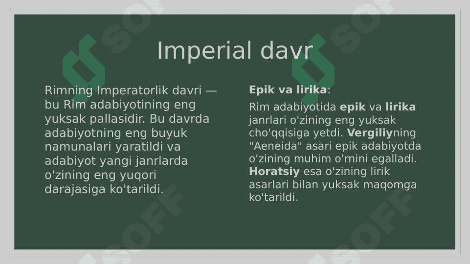 Antik davr Rim adabiyoti 6