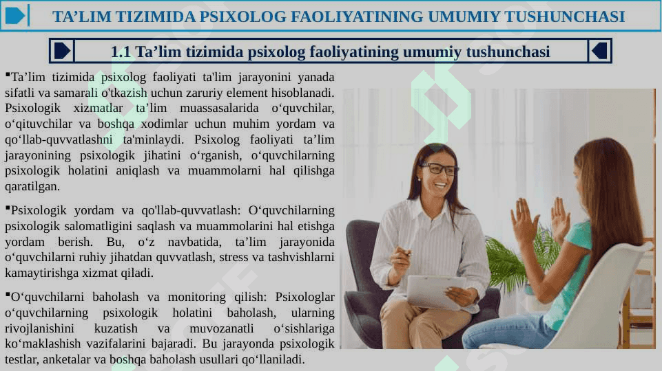 Ta’lim tizimida psixolog faoliyatning huquqiy asoslari 4