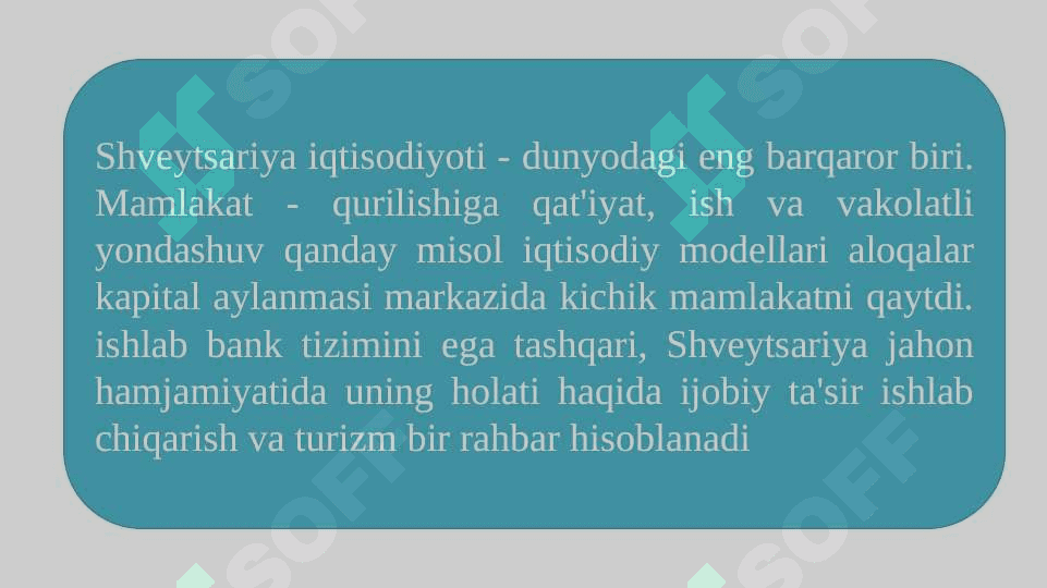 Shveytsariya Iqtisodiyoti 3