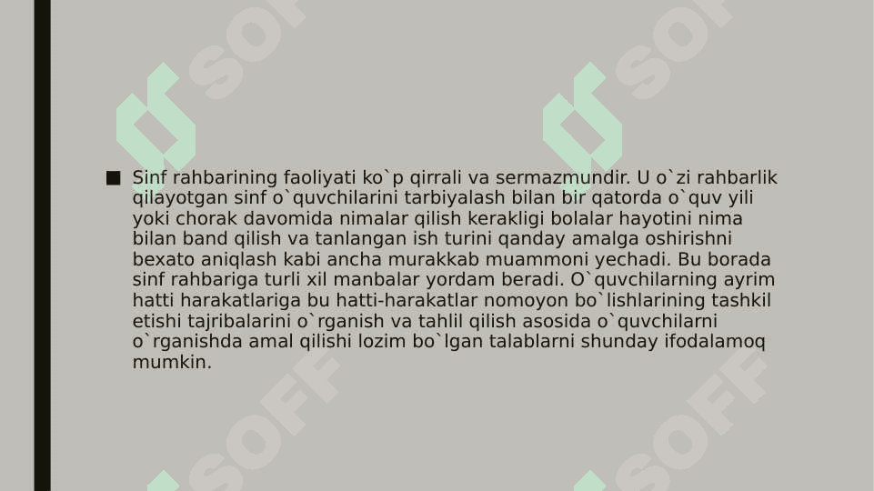 sinf rahbarining o'quv faoliyati samaradorligini oshirish yo'llari 3