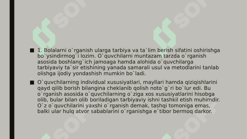 sinf rahbarining o'quv faoliyati samaradorligini oshirish yo'llari 4