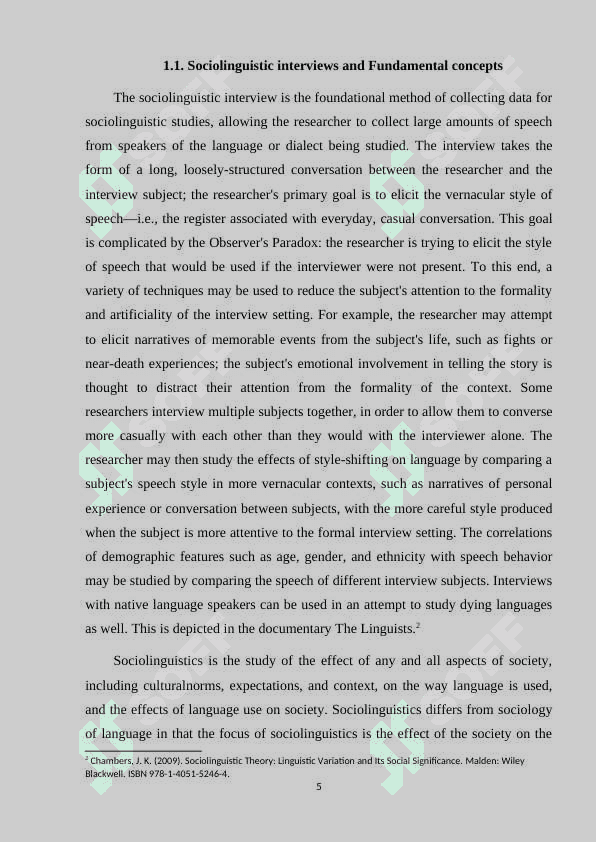 Sociolinguistics and its studies 5
